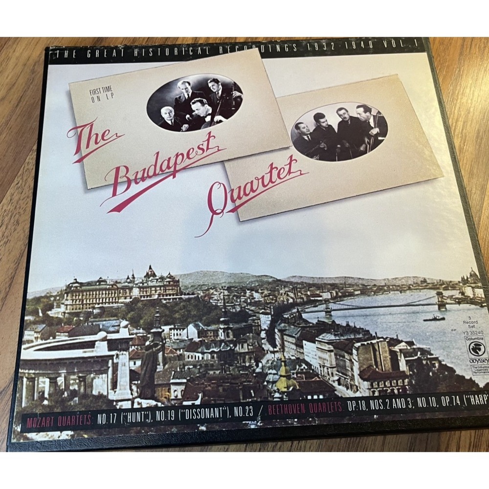 Budapest Quartet The Great Historical Recordings 1932-1940 Vinyl Box Set Vol 1